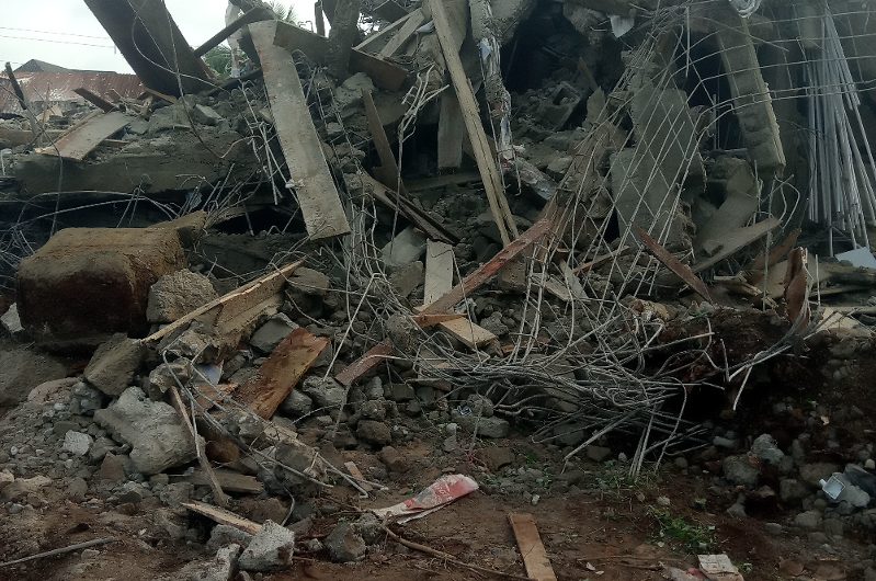 One trapped as three-storey building collapses in Ebonyi